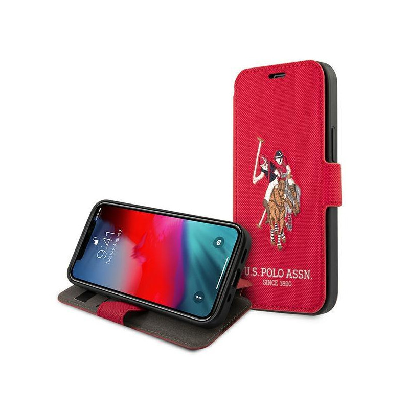 JAV Polo Assn byla Siuvinėjimo kolekcija iPhone 12 Pro Max – raudona