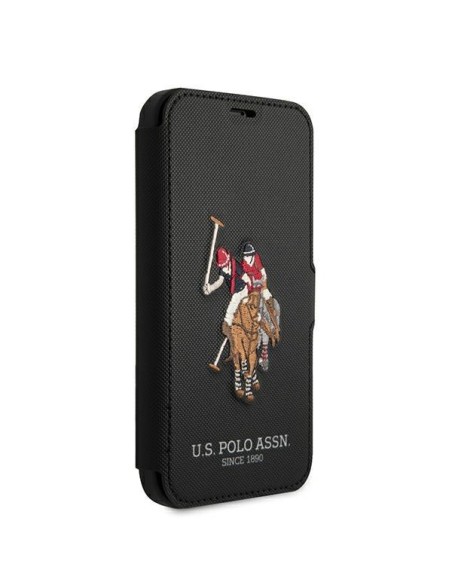JAV Polo Assn byla Siuvinėjimo kolekcija iPhone 12 / iPhone 12 Pro - juoda