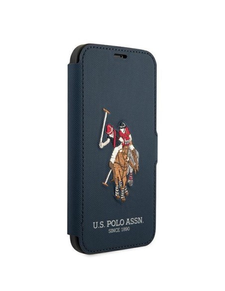 JAV Polo Assn byla Siuvinėjimo kolekcija iPhone 12 / iPhone 12 Pro – tamsiai mėlyna