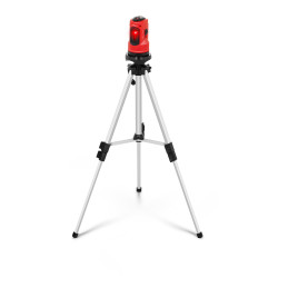 Statybinis kryžminis lazeris - 10m lazerinis nivelyras + lagaminas