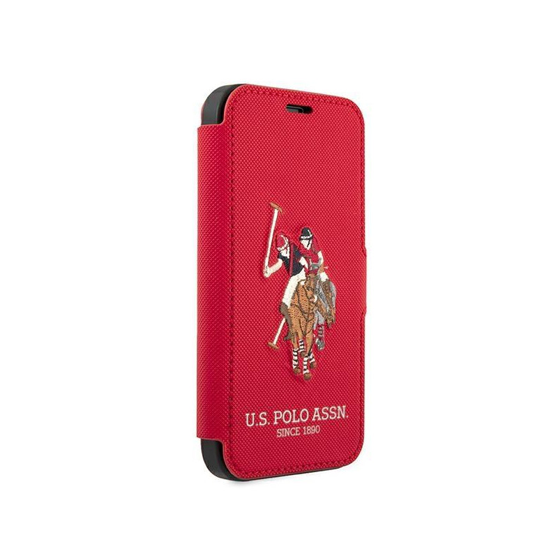 JAV Polo Assn byla Siuvinėjimo kolekcija iPhone 12 / iPhone 12 Pro – raudona