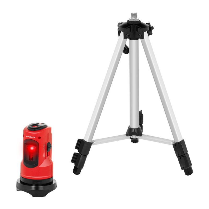 Statybinis kryžminis lazeris - 10m lazerinis nivelyras + lagaminas