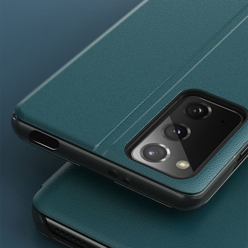 Eco Leather View Case elegantiškas dėklas su atvartu ir stovo funkcija, skirta Xiaomi Poco M3 / Xiaomi Redmi 9T juodai