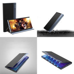 Naujas Sleep Case dangtelis su atvartu ir stovo funkcija Xiaomi Poco M3 / Xiaomi Redmi 9T juodas