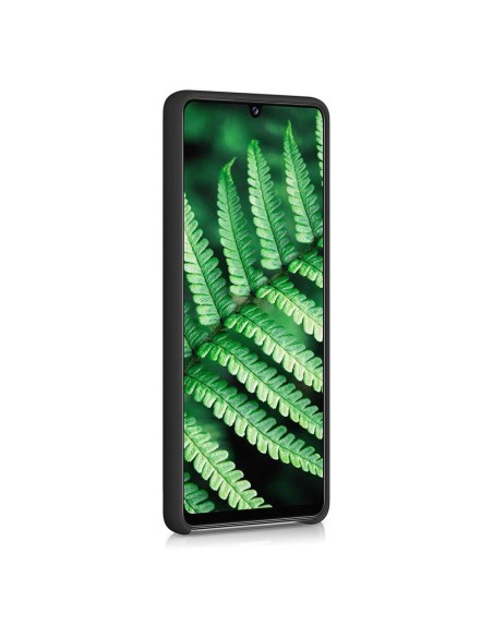 Silicone Case lankstus silikoninis dėklo dangtelis, skirtas Samsung Galaxy A42 5G juodas