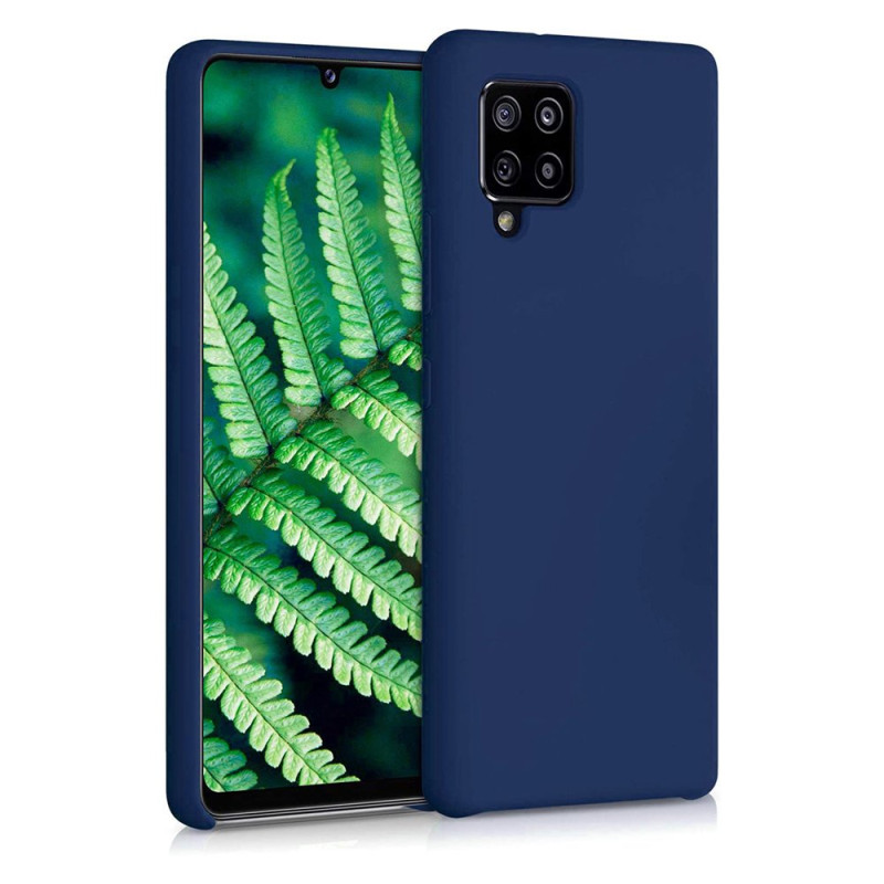 Silicone Case lankstus silikoninis dėklo dangtelis, skirtas Samsung Galaxy A42 5G mėlynas