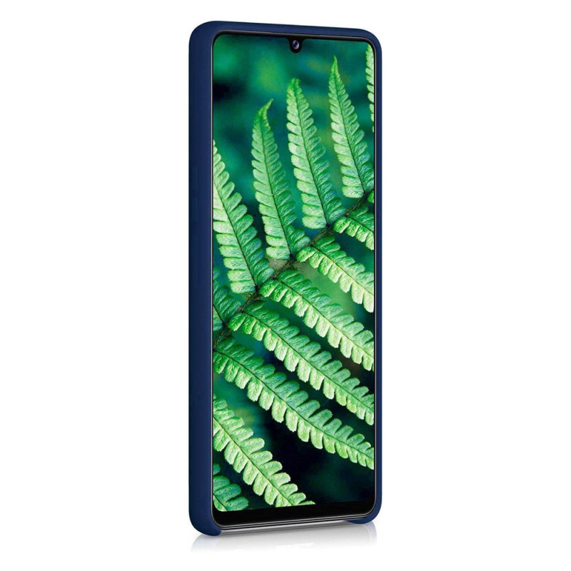 Silicone Case lankstus silikoninis dėklo dangtelis, skirtas Samsung Galaxy A42 5G mėlynas