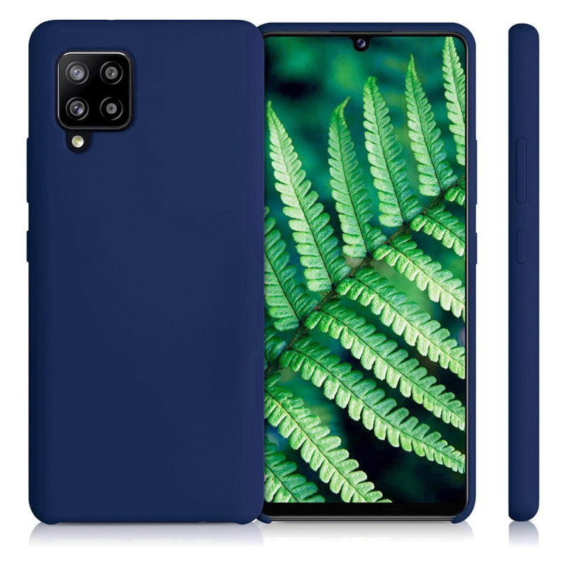 Silicone Case lankstus silikoninis dėklo dangtelis, skirtas Samsung Galaxy A42 5G mėlynas