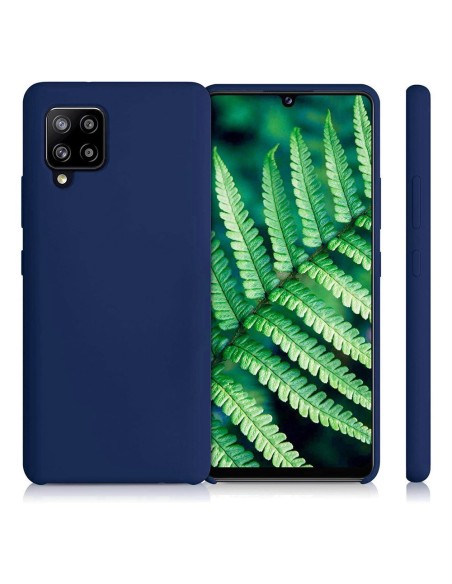 Silicone Case lankstus silikoninis dėklo dangtelis, skirtas Samsung Galaxy A42 5G mėlynas Silicone Case lankstus silikoninis dėklo dangtelis, skirtas Samsung Galaxy A42 5G mėlynas