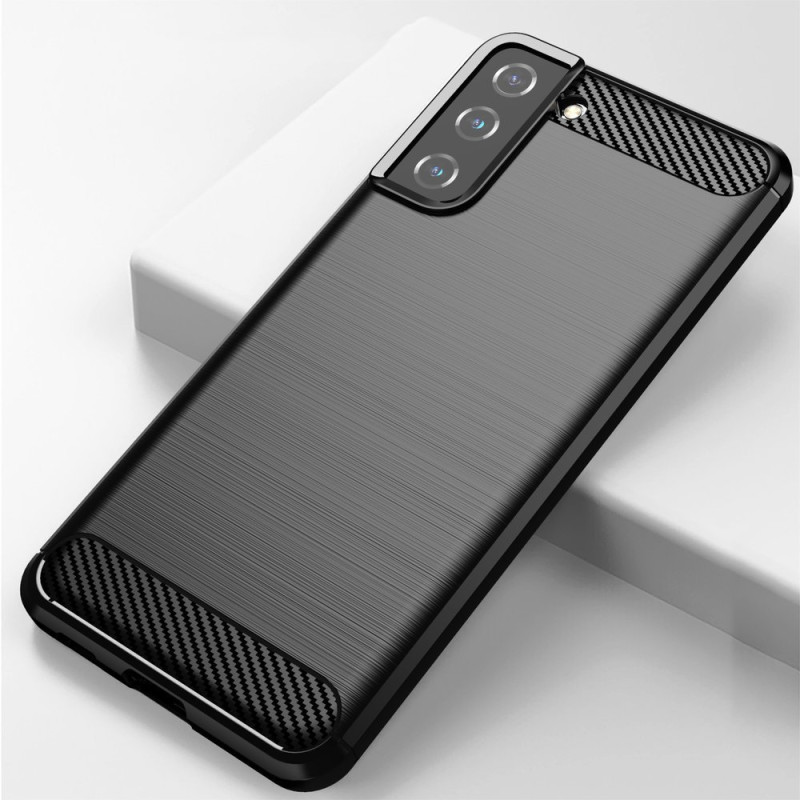 Carbon Case lankstus dangtelis Samsung Galaxy S21+ 5G (S21 Plus 5G) juodas