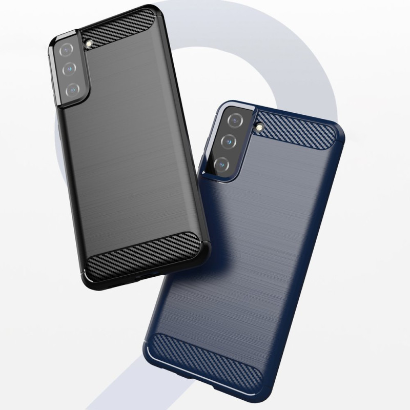 Carbon Case lankstus dangtelis Samsung Galaxy S21+ 5G (S21 Plus 5G) juodas