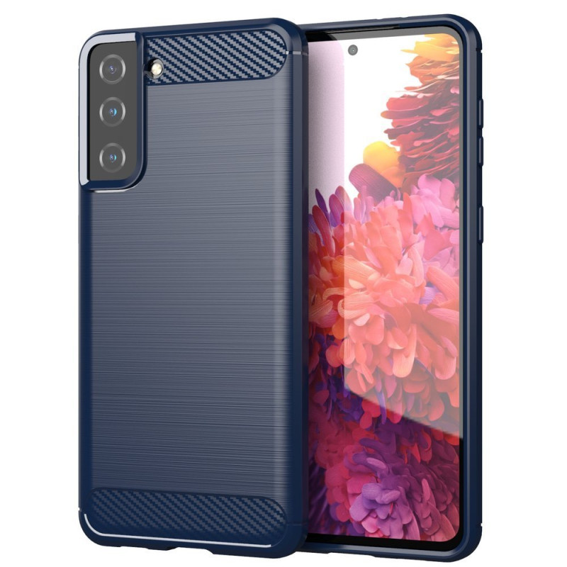 Carbon Case lankstus dangtelis, skirtas Samsung Galaxy S21+ 5G (S21 Plus 5G) mėlynas Carbon Case lankstus dangtelis, skirtas Samsung Galaxy S21+ 5G (S21 Plus 5G) mėlynas