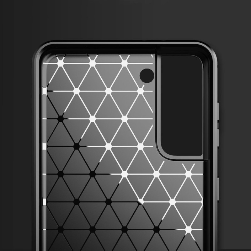 Carbon Case lankstus dangtelis, skirtas Samsung Galaxy S21+ 5G (S21 Plus 5G) mėlynas