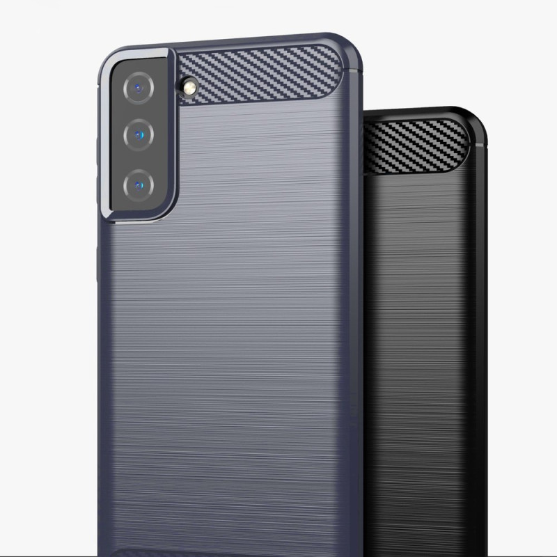 Carbon Case lankstus dangtelis, skirtas Samsung Galaxy S21+ 5G (S21 Plus 5G) mėlynas