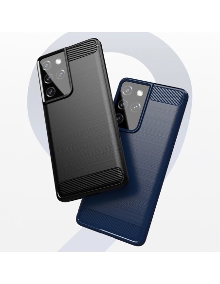 Carbon Case lankstus dangtelis Samsung Galaxy S21 Ultra 5G juodas Carbon Case lankstus dangtelis Samsung Galaxy S21 Ultra 5G juodas