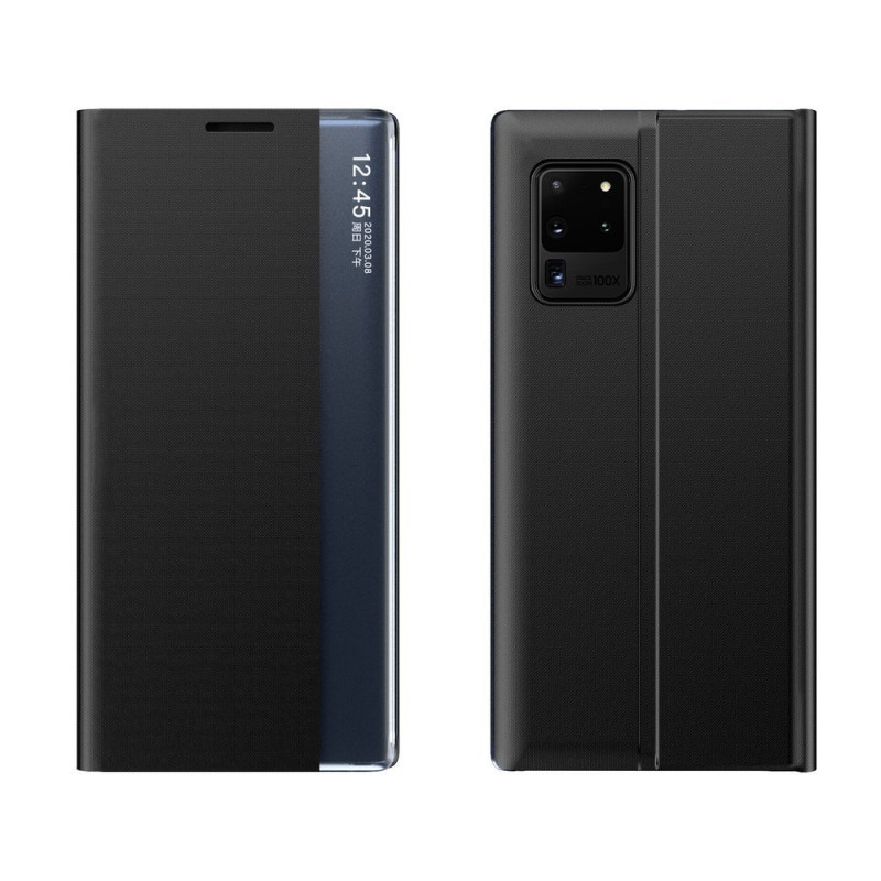 Naujas Sleep Case dangtelis su atvartu ir stovo funkcija, skirta Samsung Galaxy A72 4G black