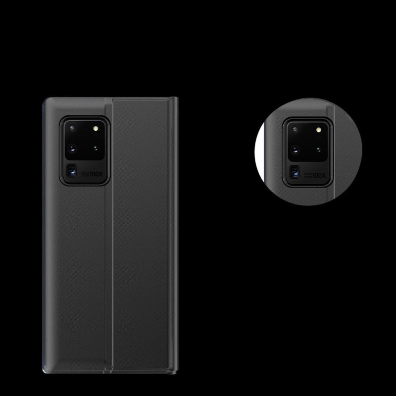 Naujas Sleep Case dangtelis su atvartu ir stovo funkcija, skirta Samsung Galaxy A72 4G black
