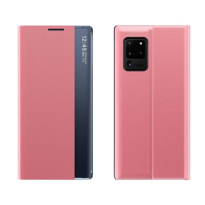 Naujas Sleep Case dangtelis su atvartu ir stovo funkcija, skirta Samsung Galaxy A72 4G pink Naujas Sleep Case dangtelis su atvartu ir stovo funkcija, skirta Samsung Galaxy A72 4G pink