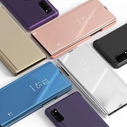 Clear View Case atverčiamas dangtelis, skirtas Samsung Galaxy A52s 5G / A52 5G / A52 4G juodas