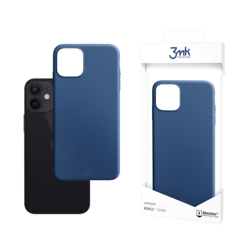 3mk matinis dėklas iPhone 12 mini - mėlynas 3mk matinis dėklas iPhone 12 mini - mėlynas