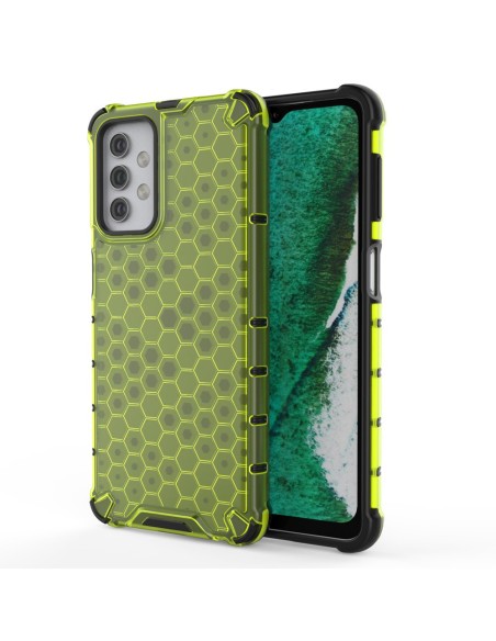 Korinis šarvuotas dėklas su gelio rėmeliu, skirtas Samsung Galaxy A32 5G green