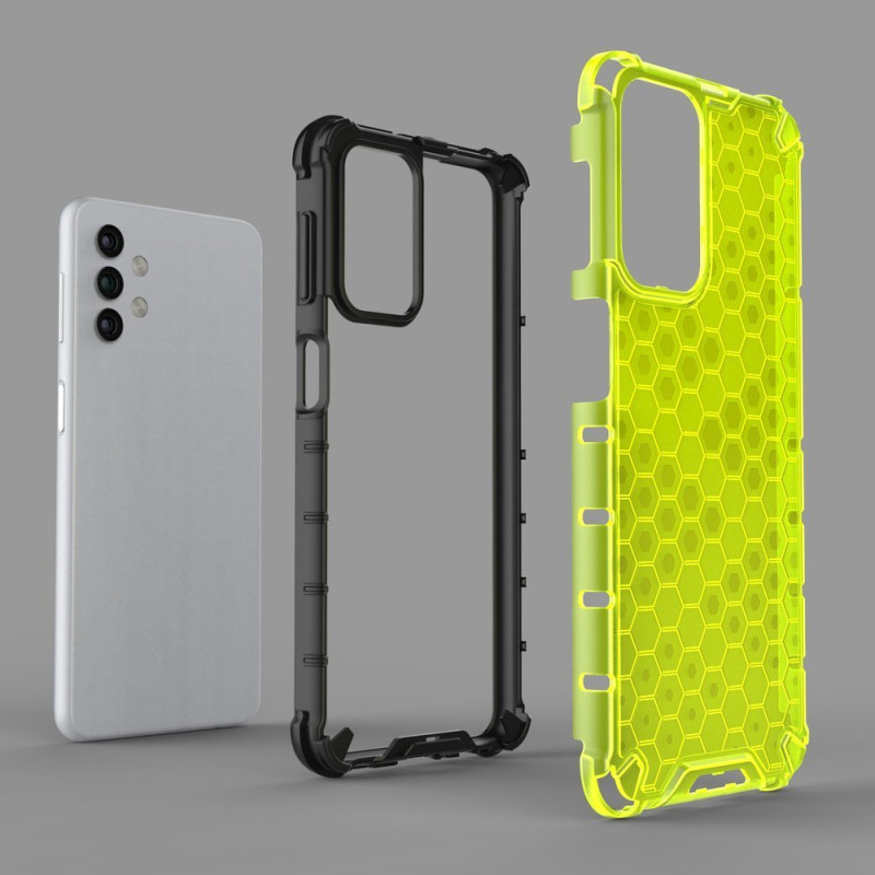 Korinis šarvuotas dėklas su gelio rėmeliu, skirtas Samsung Galaxy A32 5G green