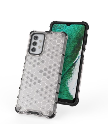 Korinis šarvuotas dėklas su gelio rėmeliu, skirtas Samsung Galaxy A32 5G green