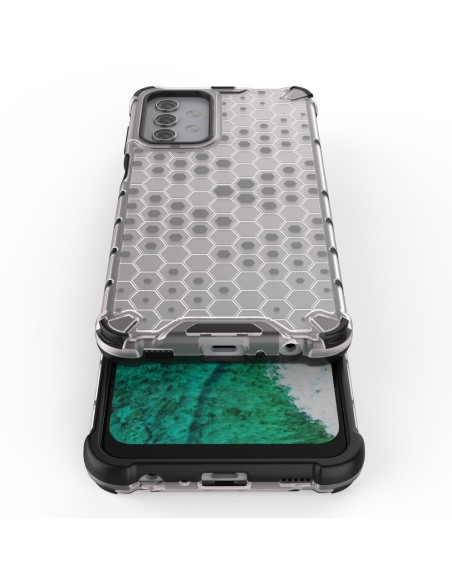 Korinis šarvuotas dėklas su gelio rėmeliu, skirtas Samsung Galaxy A32 5G green