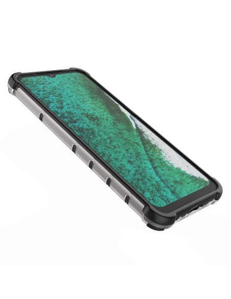 Korinis šarvuotas dėklas su gelio rėmeliu, skirtas Samsung Galaxy A32 5G green