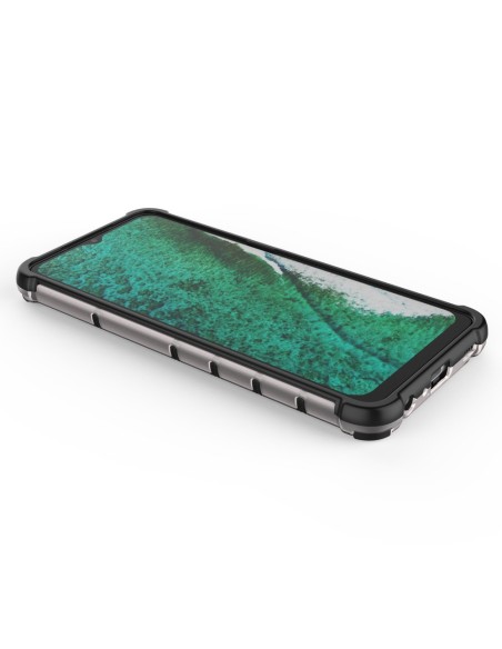Korinis šarvuotas dėklas su gelio rėmeliu, skirtas Samsung Galaxy A32 5G green