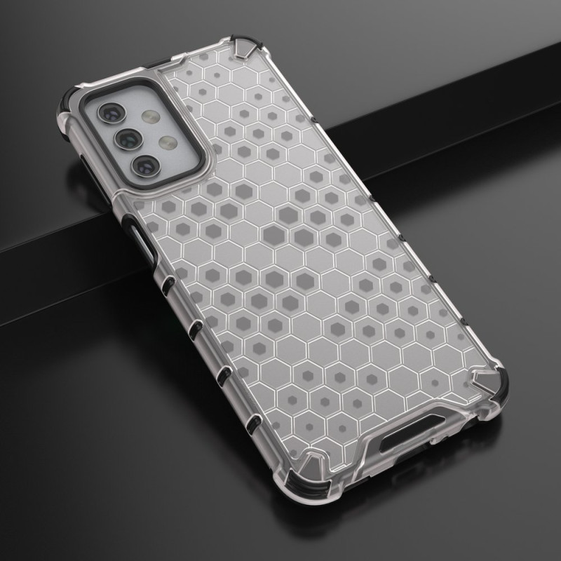 Korinio korpuso šarvuotas dangtelis su gelio rėmeliu, skirtas Samsung Galaxy A32 5G skaidrus