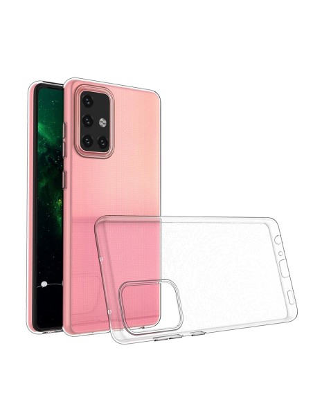 Ultra Clear 0,5 mm gelio dėklas, skirtas Samsung Galaxy A72 4G skaidrus Ultra Clear 0,5 mm gelio dėklas, skirtas Samsung Galaxy A72 4G skaidrus