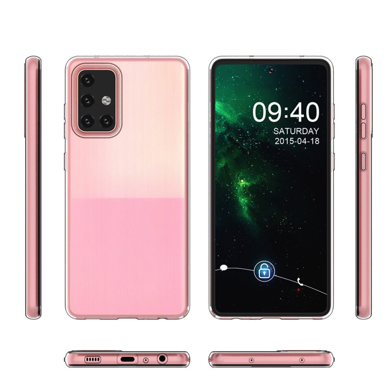 Ultra Clear 0,5 mm gelio dėklas, skirtas Samsung Galaxy A72 4G skaidrus