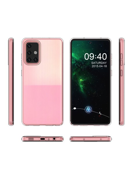 Ultra Clear 0,5 mm gelio dėklas, skirtas Samsung Galaxy A72 4G skaidrus Ultra Clear 0,5 mm gelio dėklas, skirtas Samsung Galaxy A72 4G skaidrus