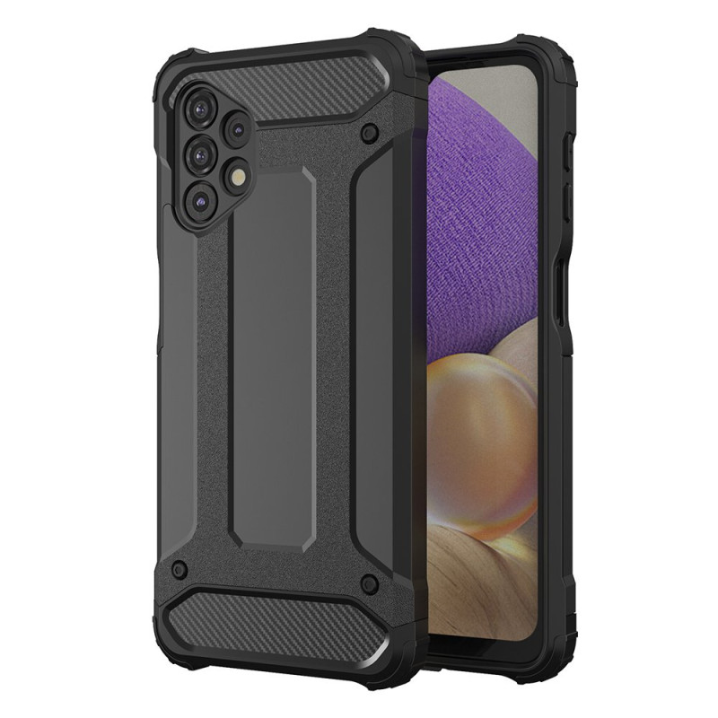 Hybrid Armor šarvuotas hibridinis dėklo dangtelis, skirtas Samsung Galaxy A32 5G juodas