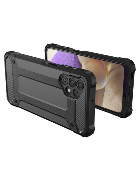 Hybrid Armor šarvuotas hibridinis dėklo dangtelis, skirtas Samsung Galaxy A32 5G juodas Hybrid Armor šarvuotas hibridinis dėklo dangtelis, skirtas Samsung Galaxy A32 5G juodas