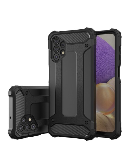 Hybrid Armor šarvuotas hibridinis dėklo dangtelis, skirtas Samsung Galaxy A32 5G juodas Hybrid Armor šarvuotas hibridinis dėklo dangtelis, skirtas Samsung Galaxy A32 5G juodas
