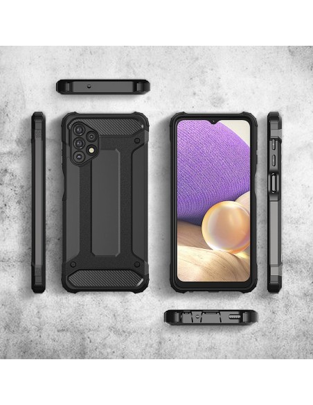 Hybrid Armor šarvuotas hibridinis dėklo dangtelis, skirtas Samsung Galaxy A32 5G juodas Hybrid Armor šarvuotas hibridinis dėklo dangtelis, skirtas Samsung Galaxy A32 5G juodas