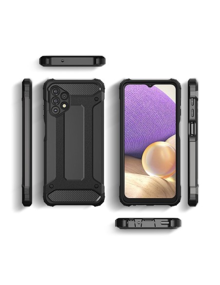 Hybrid Armor šarvuotas hibridinis dėklo dangtelis, skirtas Samsung Galaxy A32 5G juodas Hybrid Armor šarvuotas hibridinis dėklo dangtelis, skirtas Samsung Galaxy A32 5G juodas