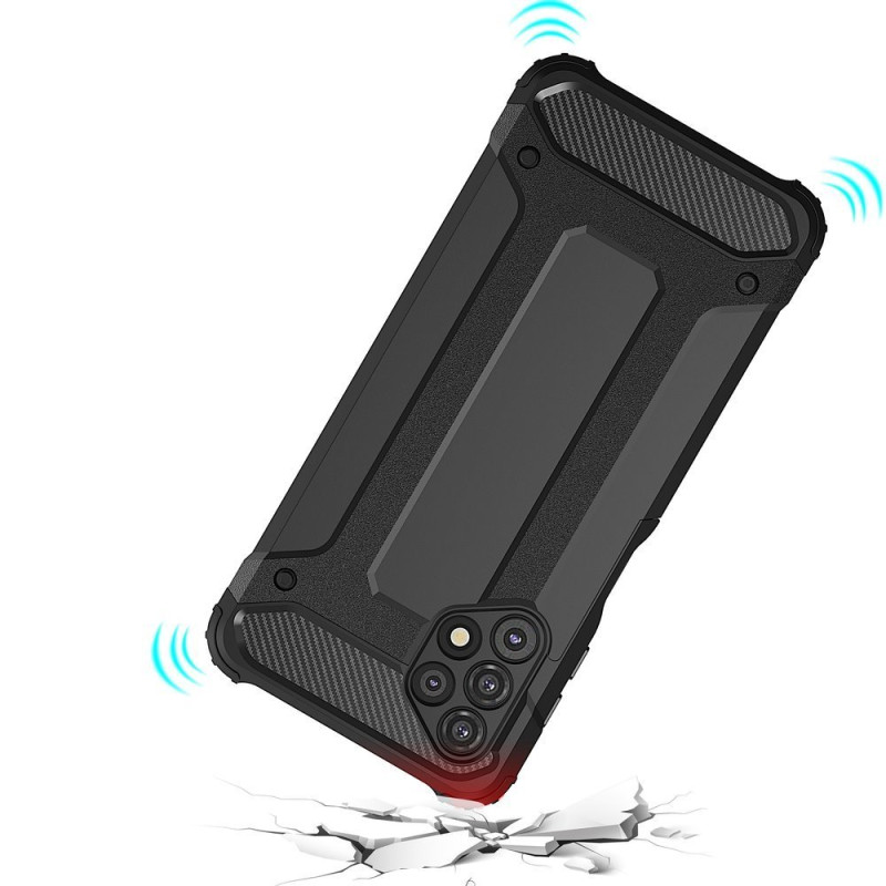 Hybrid Armor šarvuotas hibridinis dėklo dangtelis, skirtas Samsung Galaxy A32 5G gold