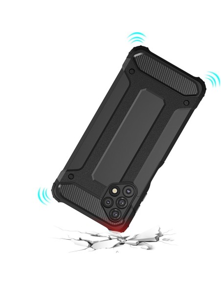 Hybrid Armor šarvuotas hibridinis dėklo dangtelis, skirtas Samsung Galaxy A32 5G gold