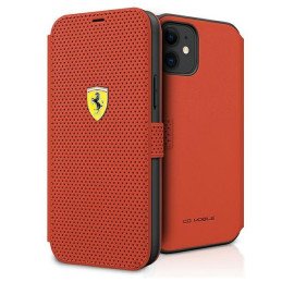 Ferrari Off Track Perforuotas dėklas iPhone 12 mini - raudonas