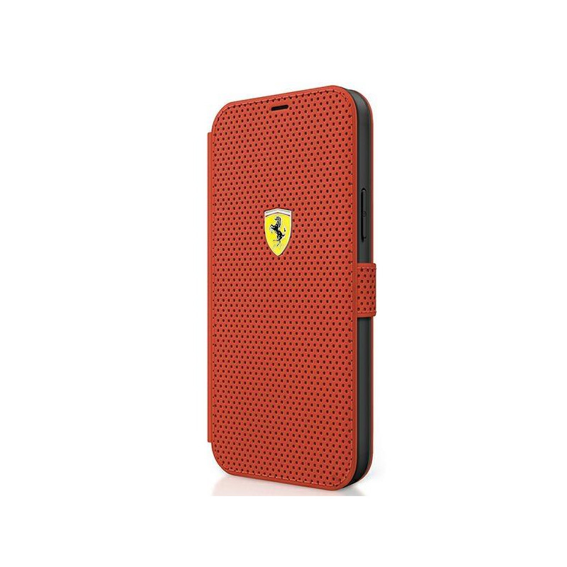 Ferrari Off Track Perforuotas dėklas iPhone 12 mini - raudonas