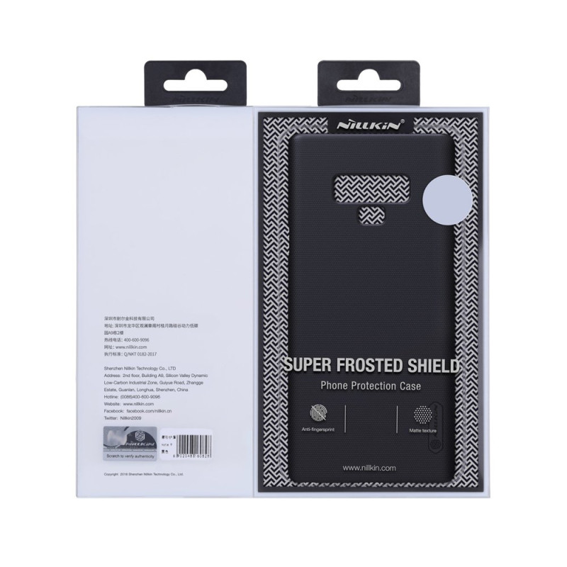 Nillkin Super Frosted Shield sustiprintas dėklo dangtelis, skirtas Samsung Galaxy A42 5G juodas