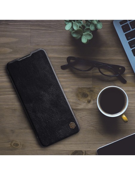 Nillkin Qin odinis dėklas Samsung Galaxy A42 5G juodas