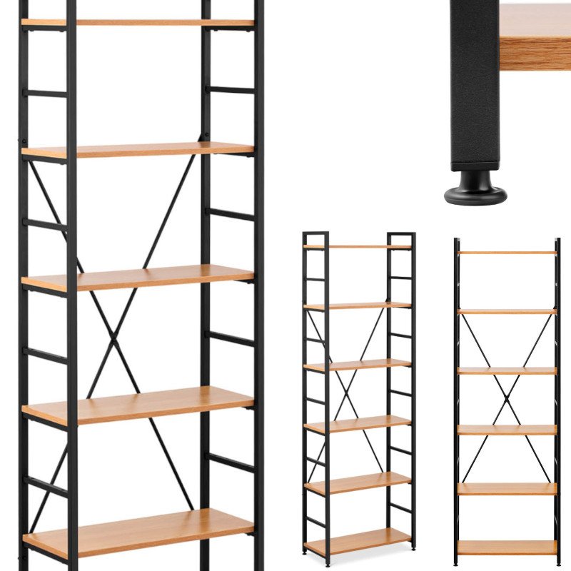 Knygų lentynų apdaila loft industrial max 150 kg 6 LENTYNĖS Knygų lentynų apdaila loft industrial max 150 kg 6 LENTYNĖS