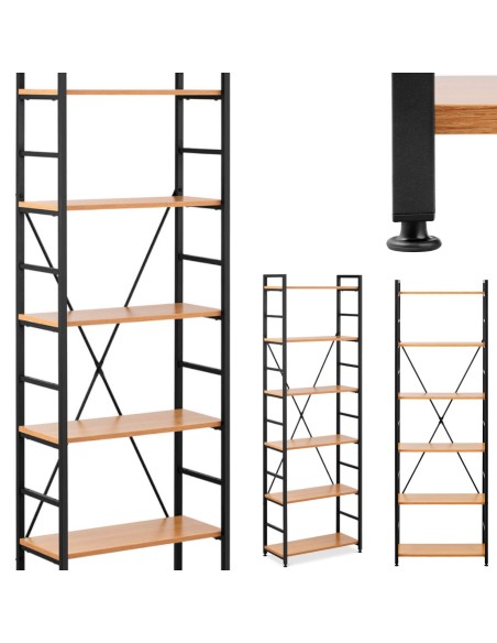 Knygų lentynų apdaila loft industrial max 150 kg 6 LENTYNĖS Knygų lentynų apdaila loft industrial max 150 kg 6 LENTYNĖS