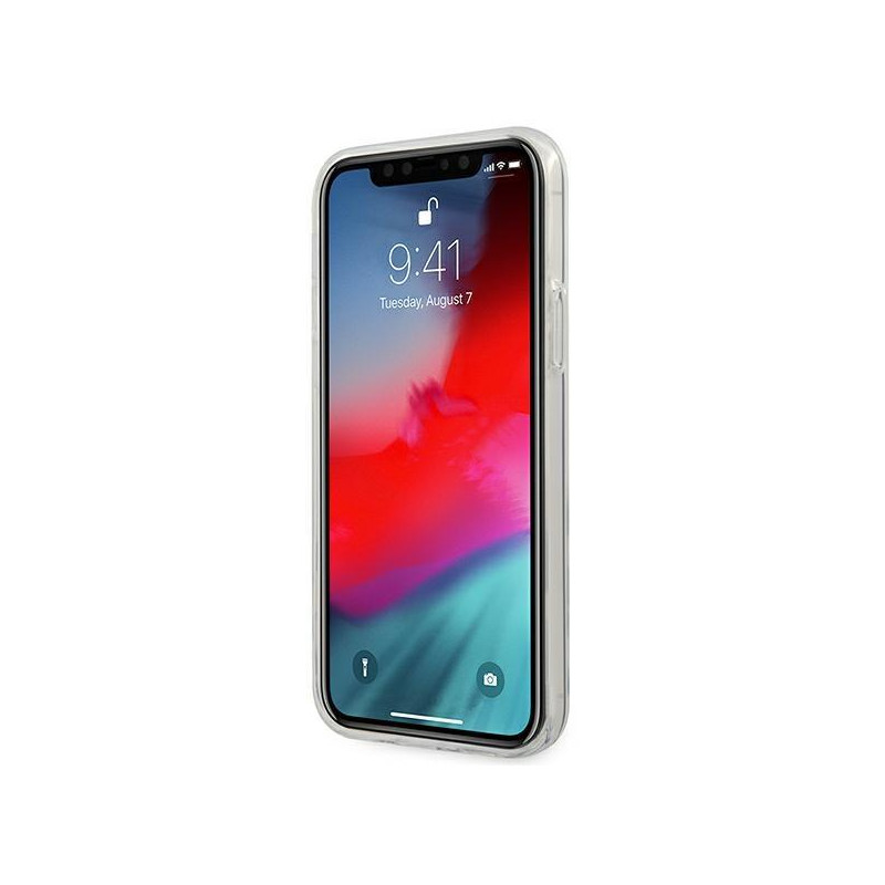 Guess 4G Gradient dėklas, skirtas iPhone 12 Pro Max - rožinis