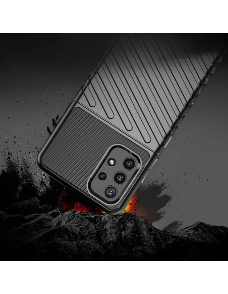 Thunder Case lankstus šarvuotas dėklas Samsung Galaxy A72 4G juodas