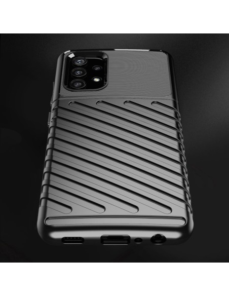 Thunder Case lankstus šarvuotas dėklas Samsung Galaxy A72 4G juodas
